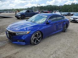 Salvage cars for sale at Greenwell Springs, LA auction: 2018 Honda Accord Sport