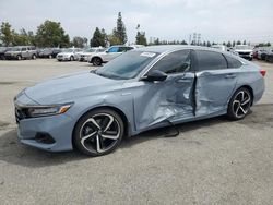 Salvage cars for sale from Copart Rancho Cucamonga, CA: 2022 Honda Accord Hybrid Sport