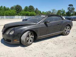 Bentley Continental gtc salvage cars for sale: 2007 Bentley Continental GTC