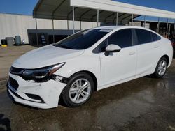 Salvage cars for sale from Copart Fresno, CA: 2017 Chevrolet Cruze LT