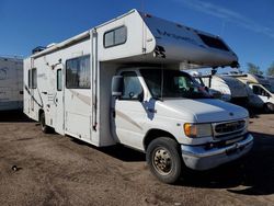 Ford salvage cars for sale: 2002 Ford Econoline E450 Super Duty Cutaway Van