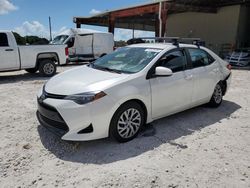 Salvage cars for sale at Homestead, FL auction: 2017 Toyota Corolla L