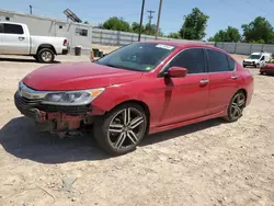 Salvage cars for sale from Copart Oklahoma City, OK: 2016 Honda Accord Sport