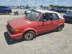 Salvage cars for sale at Indianapolis, IN auction: 1992 Volkswagen Cabriolet