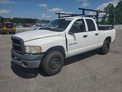 Salvage cars for sale at Dunn, NC auction: 2005 Dodge RAM 1500 ST