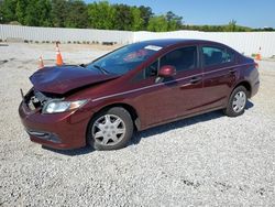 Salvage cars for sale at Fairburn, GA auction: 2013 Honda Civic LX