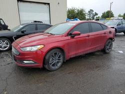 Salvage cars for sale from Copart Woodburn, OR: 2018 Ford Fusion SE Hybrid