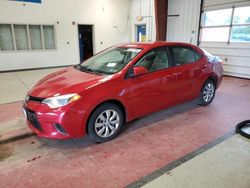 Salvage cars for sale at Angola, NY auction: 2016 Toyota Corolla L