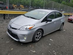 Salvage cars for sale from Copart Waldorf, MD: 2013 Toyota Prius