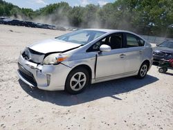 Salvage cars for sale at North Billerica, MA auction: 2012 Toyota Prius