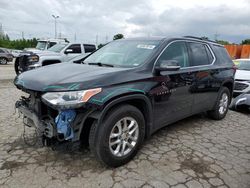 Salvage cars for sale at auction: 2021 Chevrolet Traverse LT