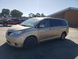 Salvage cars for sale from Copart Hayward, CA: 2012 Toyota Sienna XLE