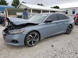 Salvage cars for sale at Prairie Grove, AR auction: 2022 Honda Accord Sport