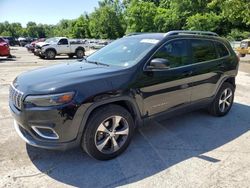 Salvage cars for sale at Ellwood City, PA auction: 2019 Jeep Cherokee Limited