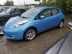 Salvage cars for sale from Copart Arlington, WA: 2012 Nissan Leaf SV