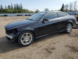 Salvage cars for sale from Copart Bowmanville, ON: 2015 Mercedes-Benz C 350 4matic