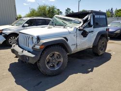 Jeep Wrangler Sport salvage cars for sale: 2019 Jeep Wrangler Sport