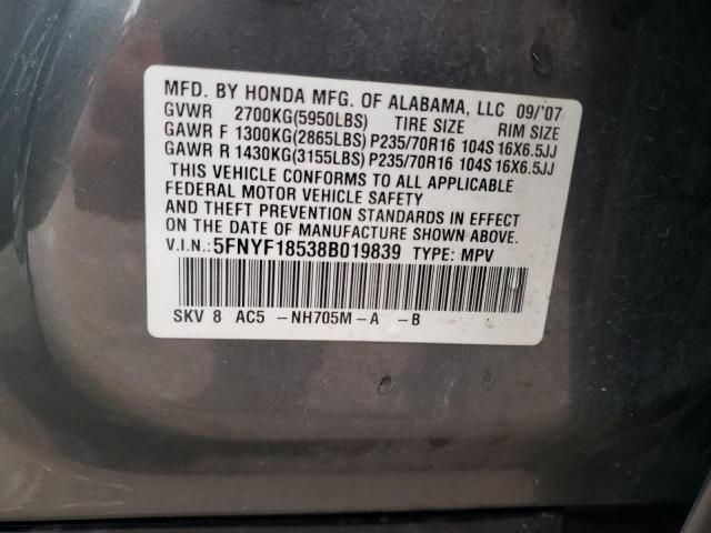 2008 Honda Pilot EXL