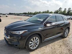 Salvage cars for sale at Houston, TX auction: 2019 Infiniti QX50 Essential