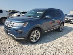 Salvage cars for sale at Temple, TX auction: 2018 Ford Explorer Limited