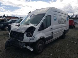 Salvage trucks for sale at Graham, WA auction: 2015 Ford Transit T-250