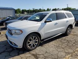 Salvage cars for sale at Pennsburg, PA auction: 2016 Dodge Durango Citadel