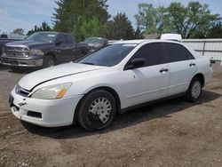 Salvage cars for sale at Finksburg, MD auction: 2007 Honda Accord Value
