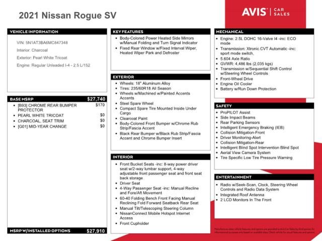 2021 Nissan Rogue SV