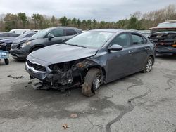 Salvage cars for sale at Exeter, RI auction: 2019 KIA Forte FE