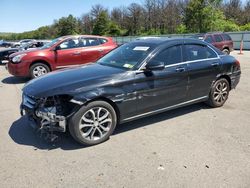 Salvage cars for sale at Brookhaven, NY auction: 2017 Mercedes-Benz C 300 4matic