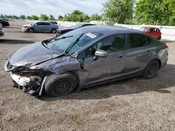 Salvage cars for sale at London, ON auction: 2015 Honda Civic LX