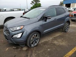 Salvage cars for sale from Copart Woodhaven, MI: 2019 Ford Ecosport SES