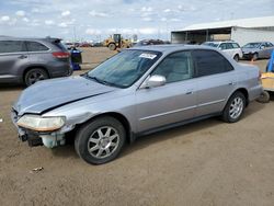 Salvage cars for sale at Brighton, CO auction: 2002 Honda Accord SE