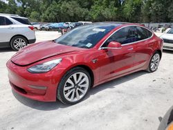 Salvage cars for sale at Ocala, FL auction: 2018 Tesla Model 3