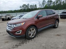 Salvage cars for sale at Harleyville, SC auction: 2016 Ford Edge Titanium