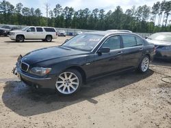 Salvage cars for sale at Harleyville, SC auction: 2006 BMW 750 LI