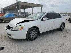 Salvage cars for sale from Copart West Palm Beach, FL: 2005 Honda Accord LX