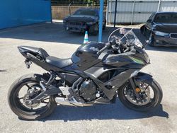 Salvage motorcycles for sale at San Martin, CA auction: 2017 Kawasaki EX650 J