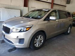 Salvage cars for sale at Lufkin, TX auction: 2016 KIA Sedona LX