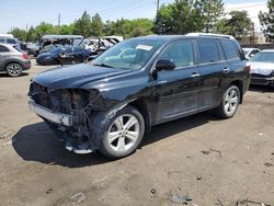 Salvage cars for sale from Copart Denver, CO: 2010 Toyota Highlander Limited