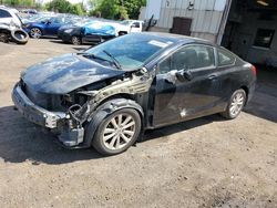 Salvage cars for sale at New Britain, CT auction: 2012 Honda Civic EX
