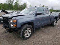 Salvage trucks for sale at Leroy, NY auction: 2015 Chevrolet Silverado K1500 LT
