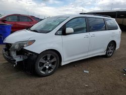 Salvage cars for sale at Brighton, CO auction: 2011 Toyota Sienna Sport