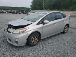 Salvage cars for sale from Copart Concord, NC: 2011 Toyota Prius