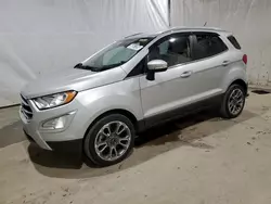 Salvage cars for sale from Copart Central Square, NY: 2019 Ford Ecosport Titanium