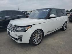 Land Rover Range Rover Supercharged salvage cars for sale: 2016 Land Rover Range Rover Supercharged