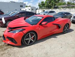 Salvage cars for sale at Opa Locka, FL auction: 2021 Chevrolet Corvette Stingray 2LT