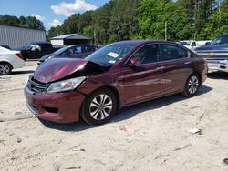 Salvage cars for sale at Seaford, DE auction: 2013 Honda Accord LX