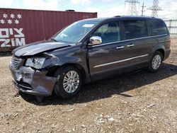 Salvage cars for sale at Elgin, IL auction: 2015 Chrysler Town & Country Limited