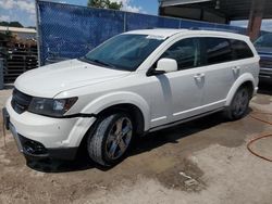 Salvage cars for sale at Riverview, FL auction: 2017 Dodge Journey Crossroad